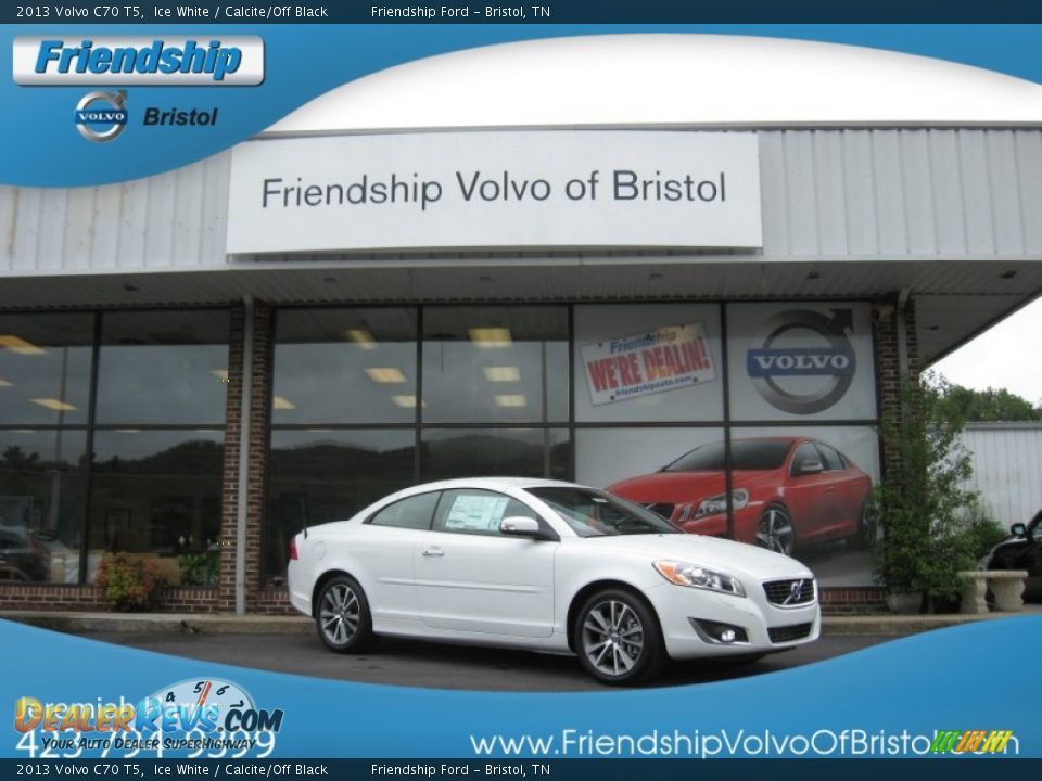 2013 Volvo C70 T5 Ice White / Calcite/Off Black Photo #1