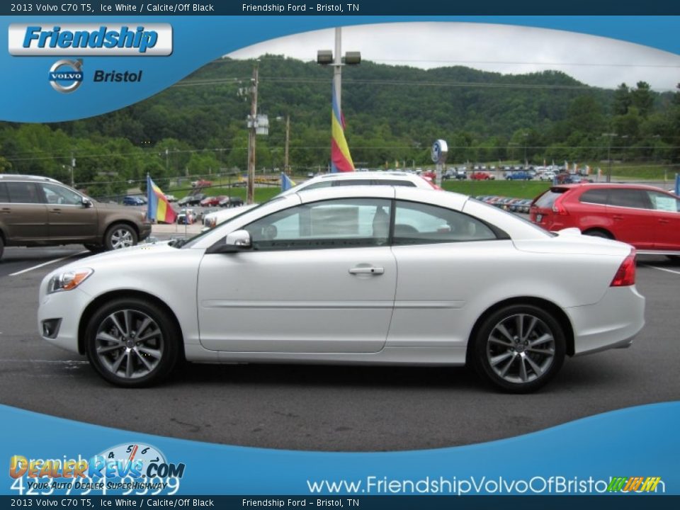 2013 Volvo C70 T5 Ice White / Calcite/Off Black Photo #2