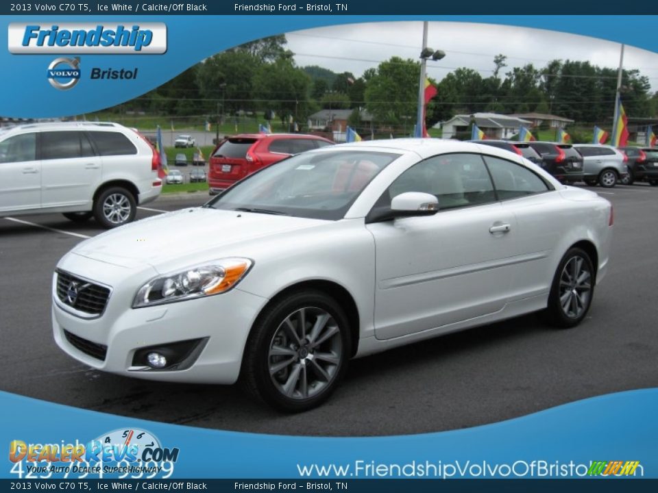 2013 Volvo C70 T5 Ice White / Calcite/Off Black Photo #3