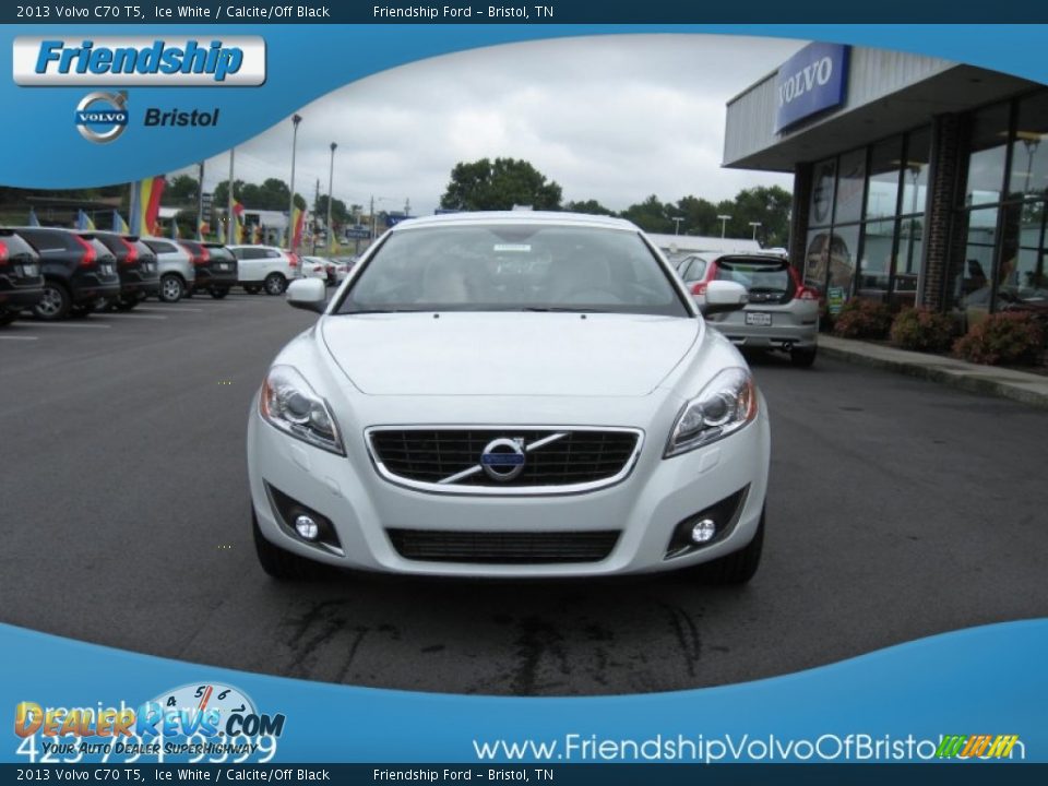 2013 Volvo C70 T5 Ice White / Calcite/Off Black Photo #4