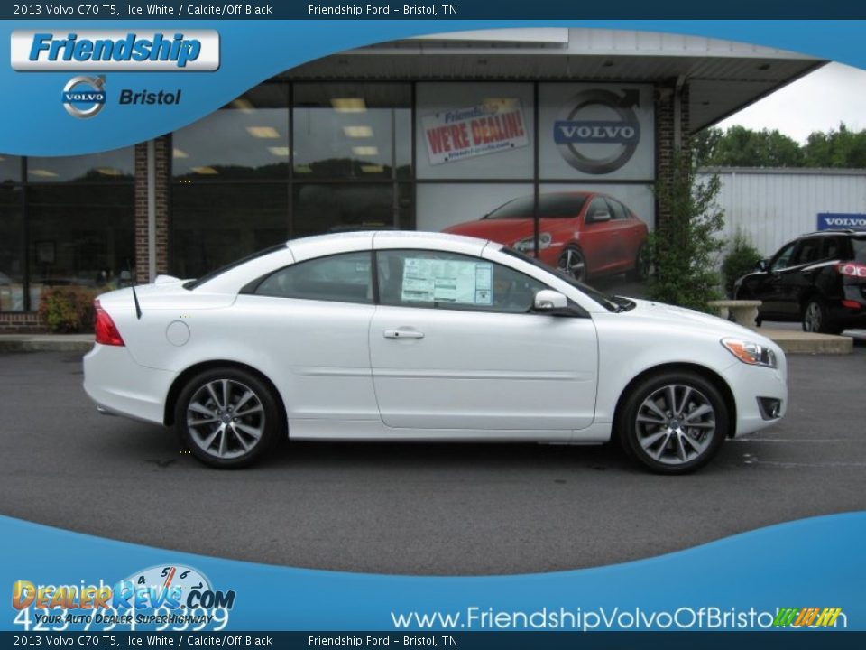 2013 Volvo C70 T5 Ice White / Calcite/Off Black Photo #6