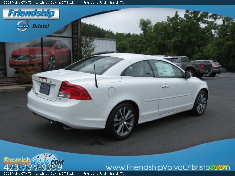 2013 Volvo C70 T5 Ice White / Calcite/Off Black Photo #7