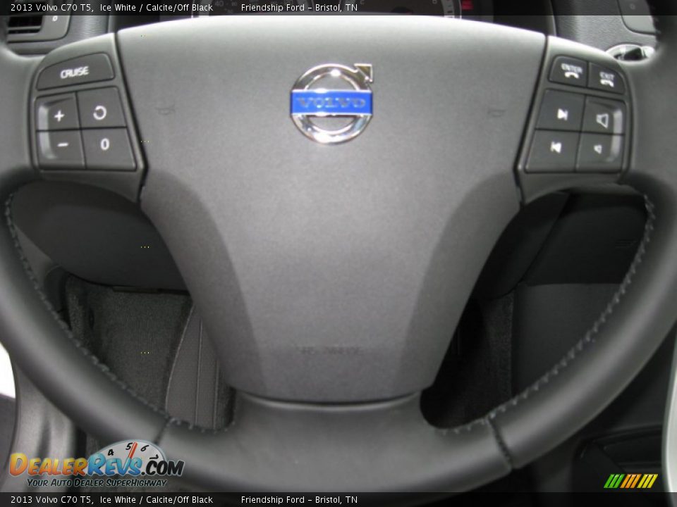 2013 Volvo C70 T5 Ice White / Calcite/Off Black Photo #26