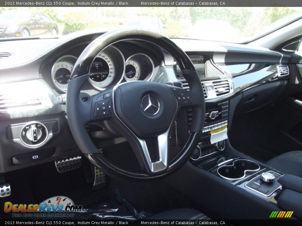 2013 Mercedes-Benz CLS 550 Coupe Indium Grey Metallic / Black Photo #7