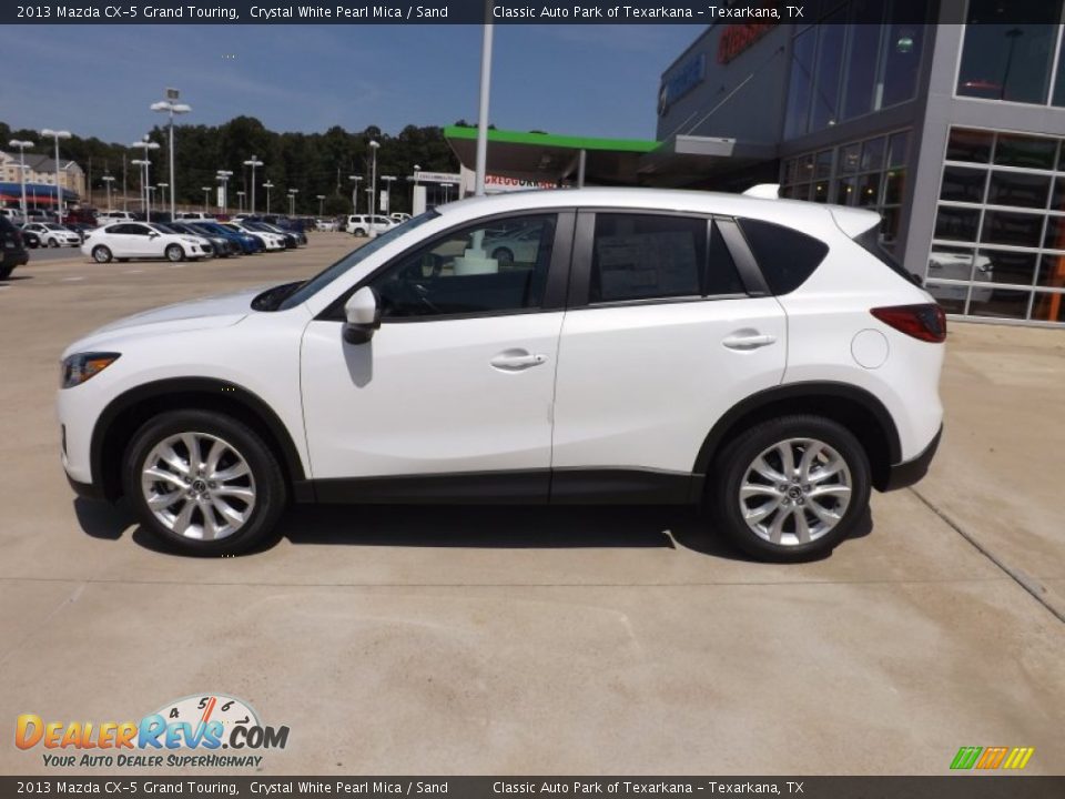 2013 Mazda CX-5 Grand Touring Crystal White Pearl Mica / Sand Photo #2