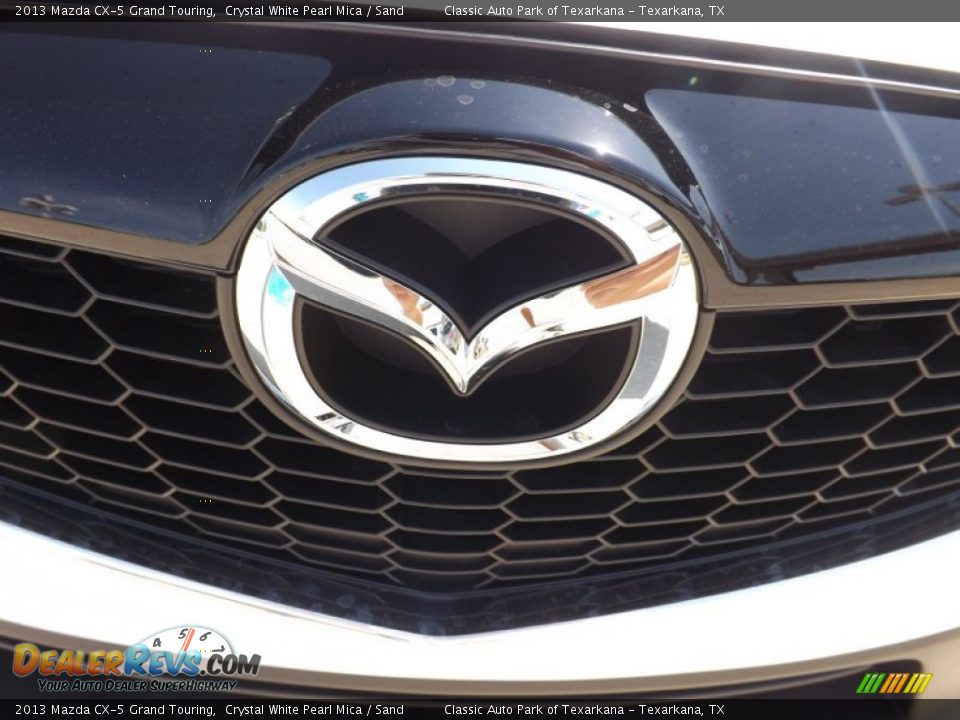 2013 Mazda CX-5 Grand Touring Crystal White Pearl Mica / Sand Photo #23