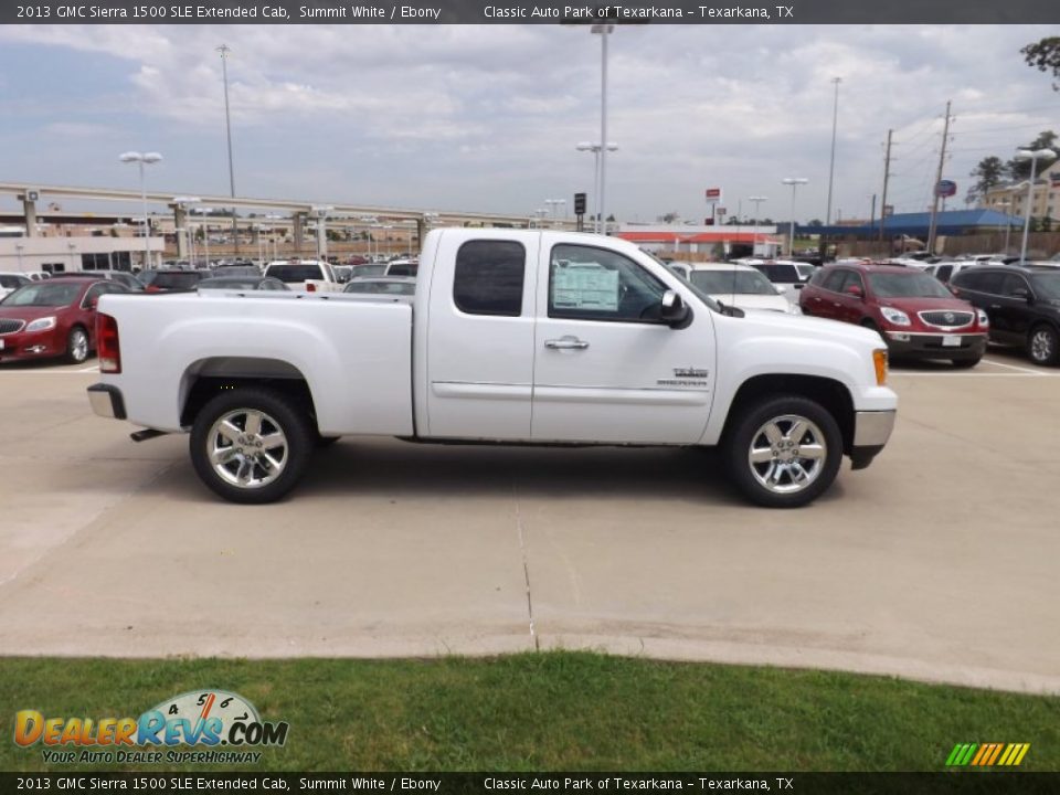 Summit White 2013 GMC Sierra 1500 SLE Extended Cab Photo #6