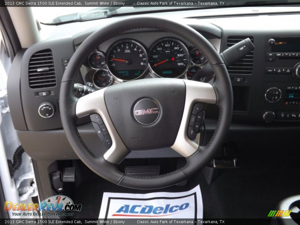 2013 GMC Sierra 1500 SLE Extended Cab Steering Wheel Photo #10