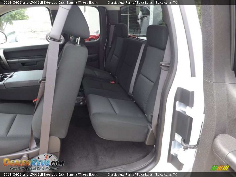 Rear Seat of 2013 GMC Sierra 1500 SLE Extended Cab Photo #14