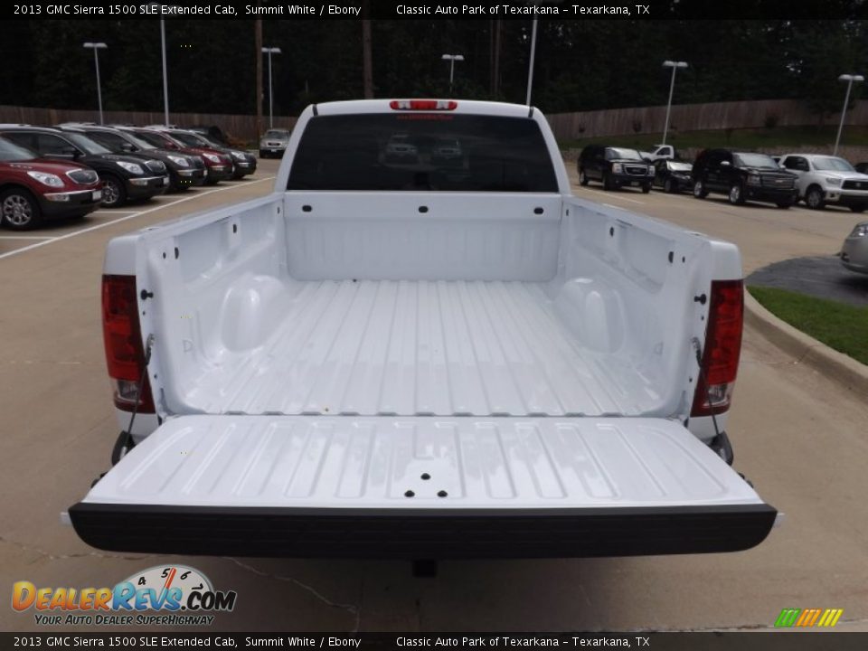 2013 GMC Sierra 1500 SLE Extended Cab Summit White / Ebony Photo #19