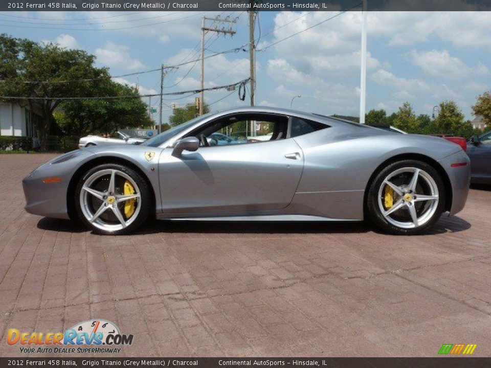 Grigio Titanio (Grey Metallic) 2012 Ferrari 458 Italia Photo #3