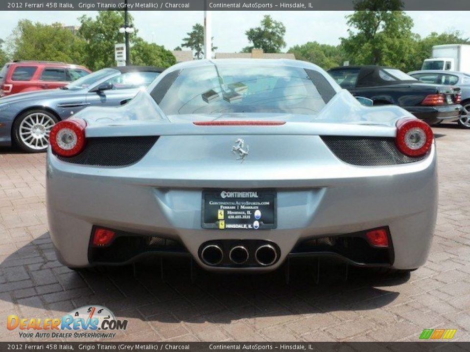 2012 Ferrari 458 Italia Grigio Titanio (Grey Metallic) / Charcoal Photo #5