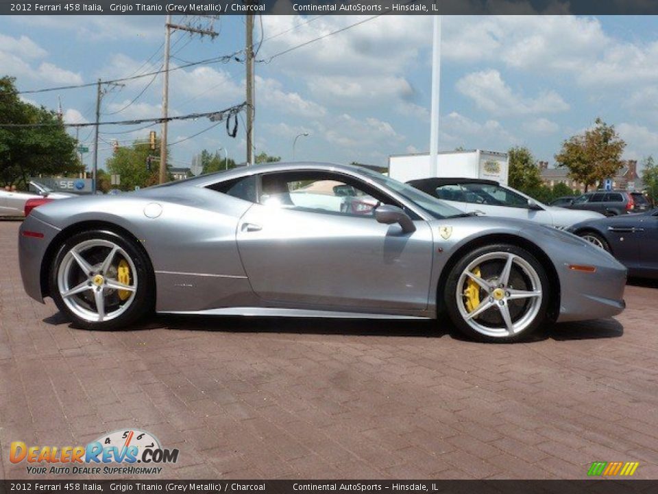 Grigio Titanio (Grey Metallic) 2012 Ferrari 458 Italia Photo #8