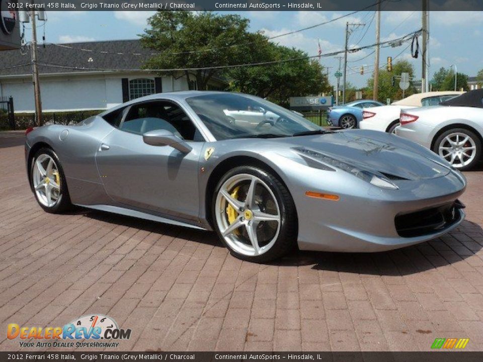 Grigio Titanio (Grey Metallic) 2012 Ferrari 458 Italia Photo #9