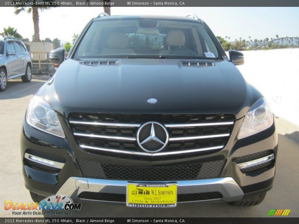 2013 Mercedes-Benz ML 350 4Matic Black / Almond Beige Photo #2