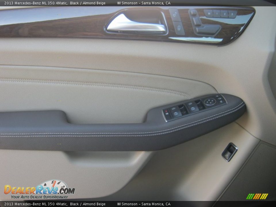2013 Mercedes-Benz ML 350 4Matic Black / Almond Beige Photo #6