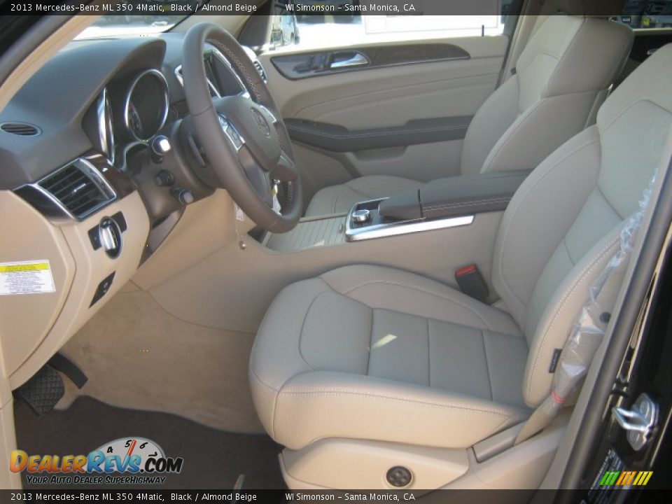 Almond Beige Interior - 2013 Mercedes-Benz ML 350 4Matic Photo #7
