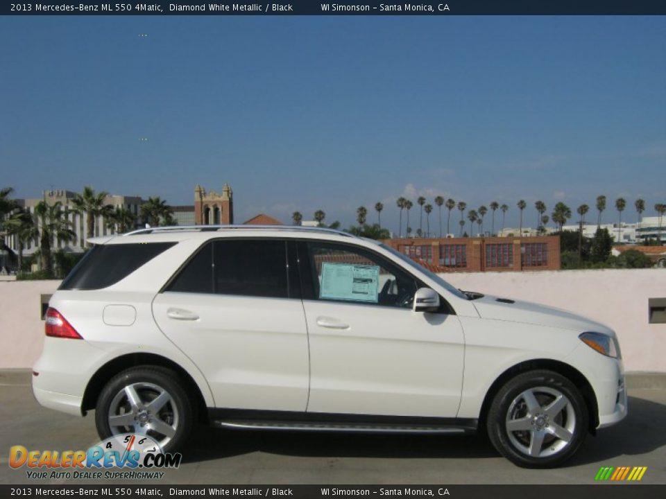 Diamond White Metallic 2013 Mercedes-Benz ML 550 4Matic Photo #3