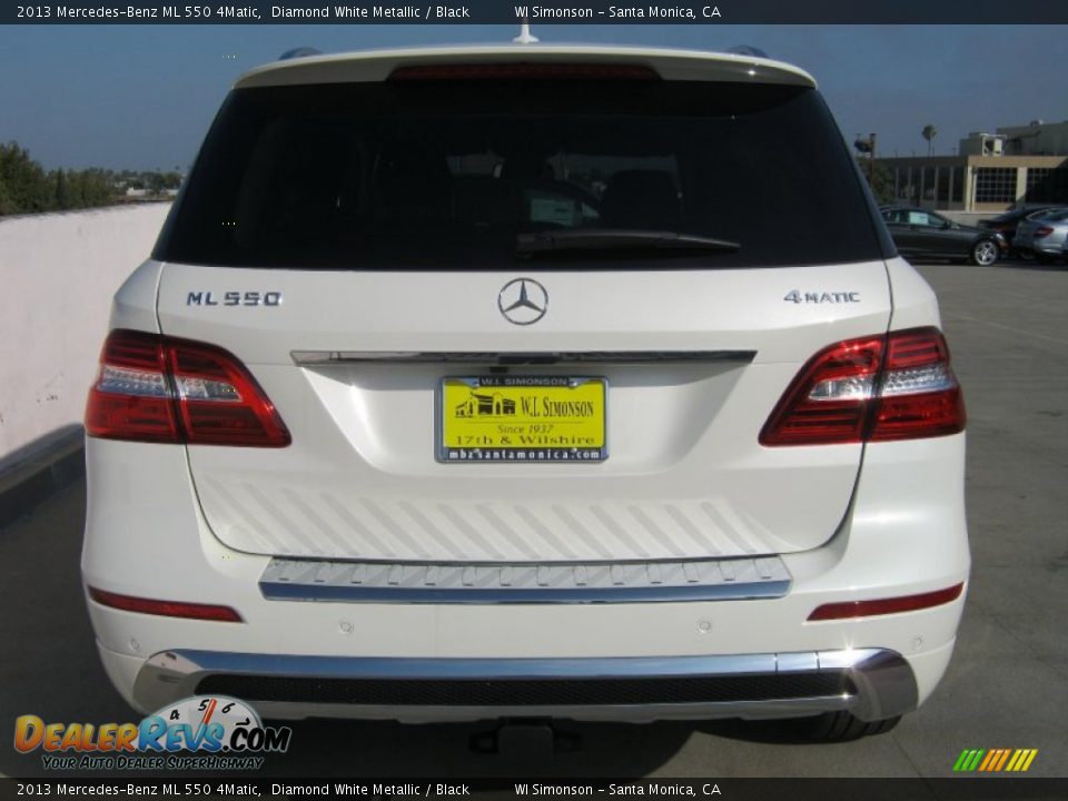 2013 Mercedes-Benz ML 550 4Matic Diamond White Metallic / Black Photo #5