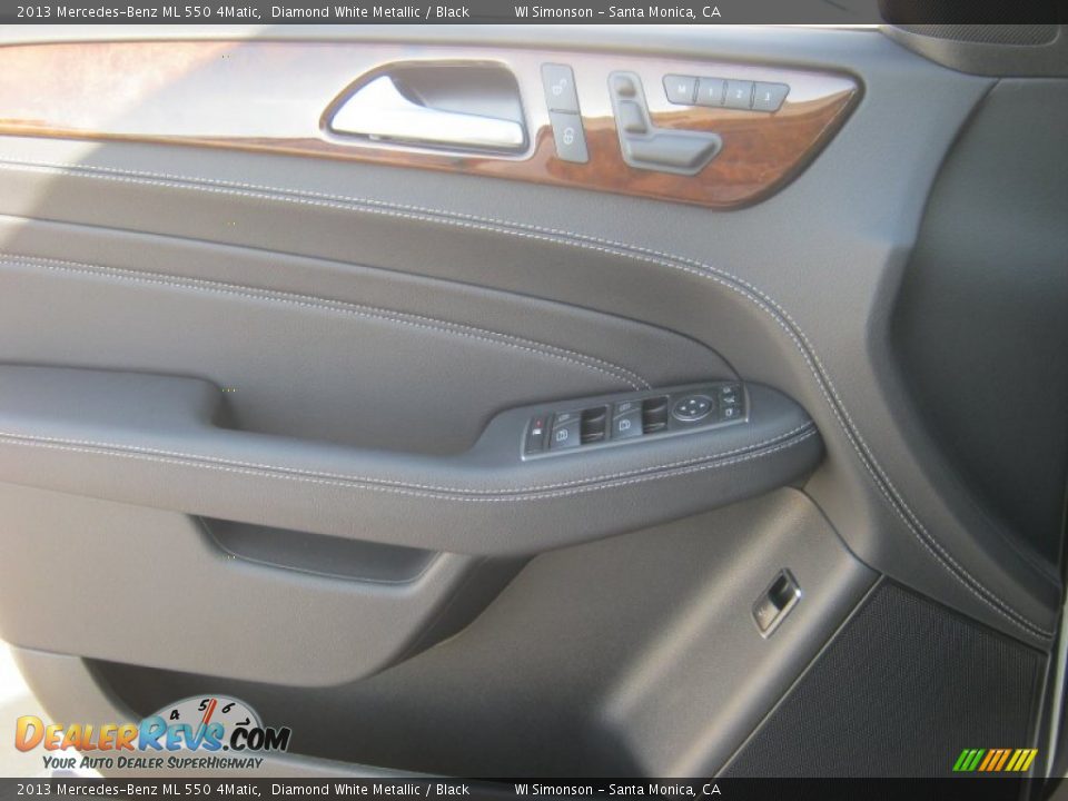 2013 Mercedes-Benz ML 550 4Matic Diamond White Metallic / Black Photo #6