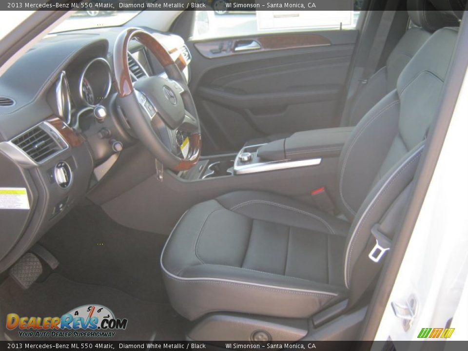2013 Mercedes-Benz ML 550 4Matic Diamond White Metallic / Black Photo #7