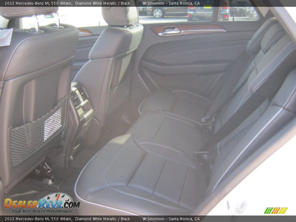 2013 Mercedes-Benz ML 550 4Matic Diamond White Metallic / Black Photo #8