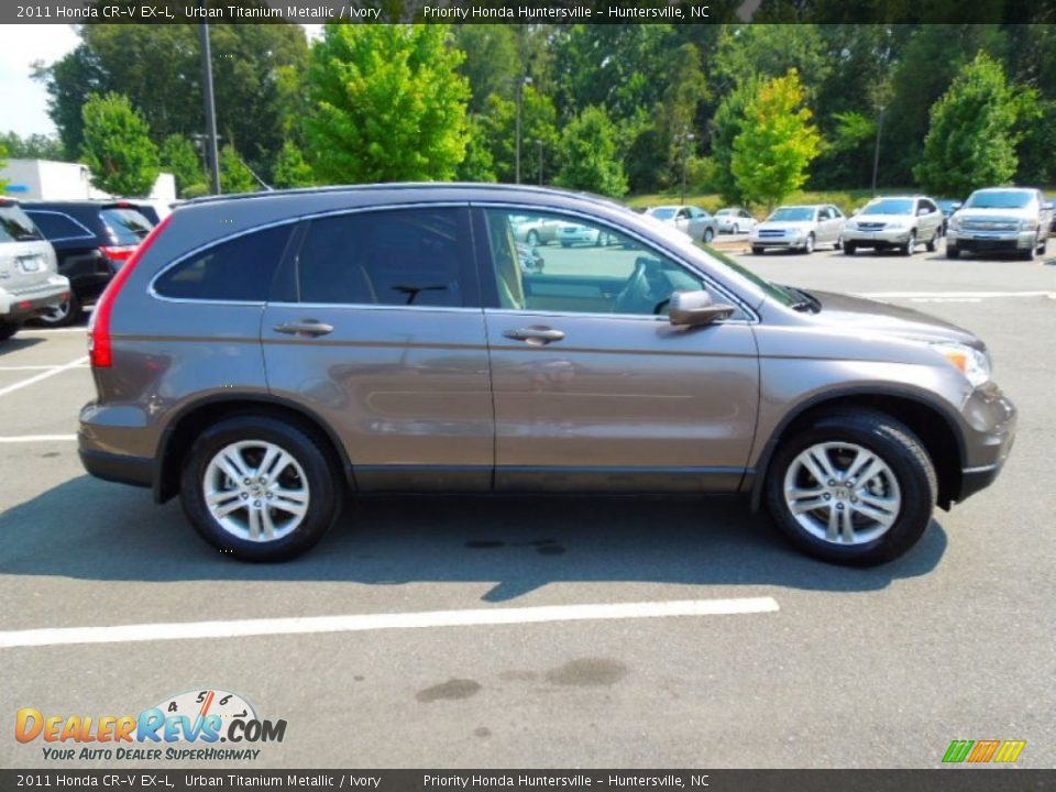 2011 Honda CR-V EX-L Urban Titanium Metallic / Ivory Photo #3