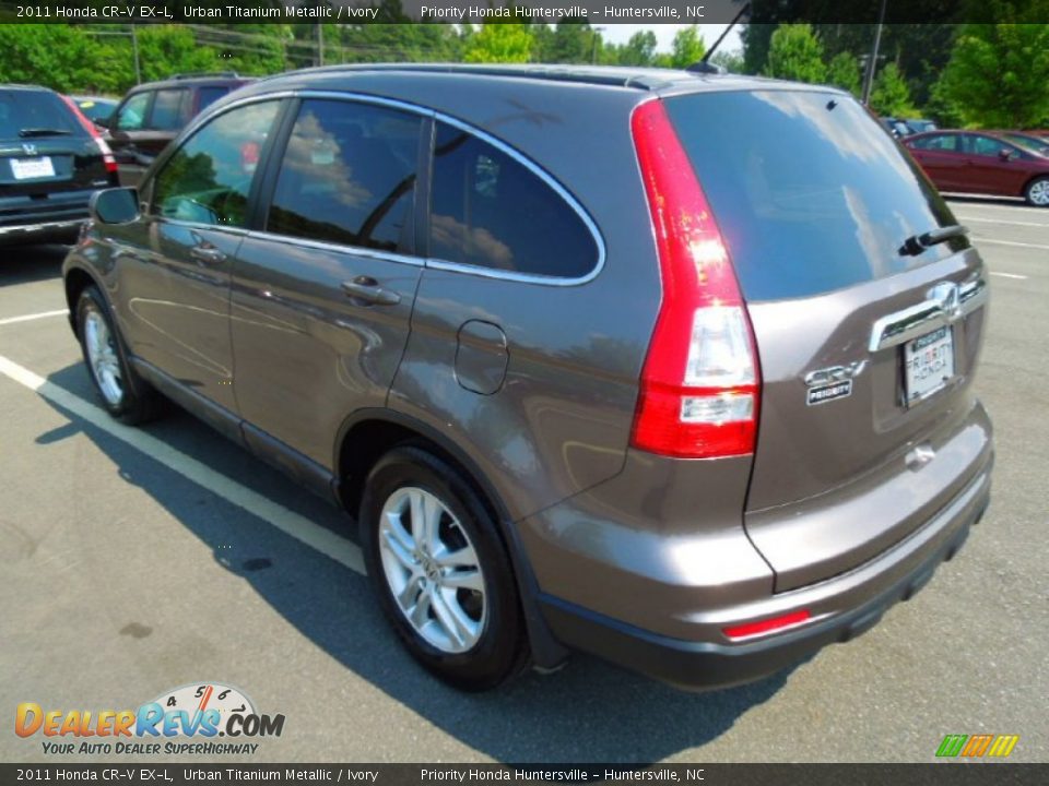 2011 Honda CR-V EX-L Urban Titanium Metallic / Ivory Photo #5