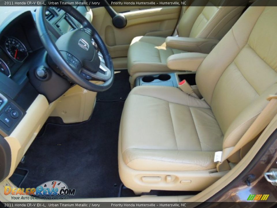 2011 Honda CR-V EX-L Urban Titanium Metallic / Ivory Photo #8