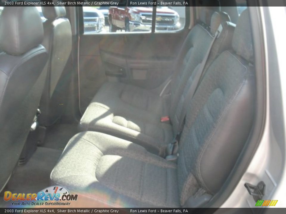 2003 Ford Explorer XLS 4x4 Silver Birch Metallic / Graphite Grey Photo #9