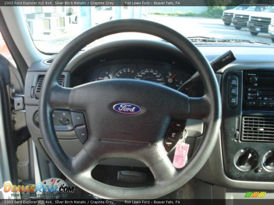 2003 Ford Explorer XLS 4x4 Silver Birch Metallic / Graphite Grey Photo #11