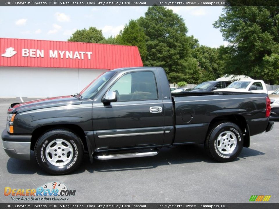 2003 Chevrolet Silverado 1500 LS Regular Cab Dark Gray Metallic / Dark Charcoal Photo #1