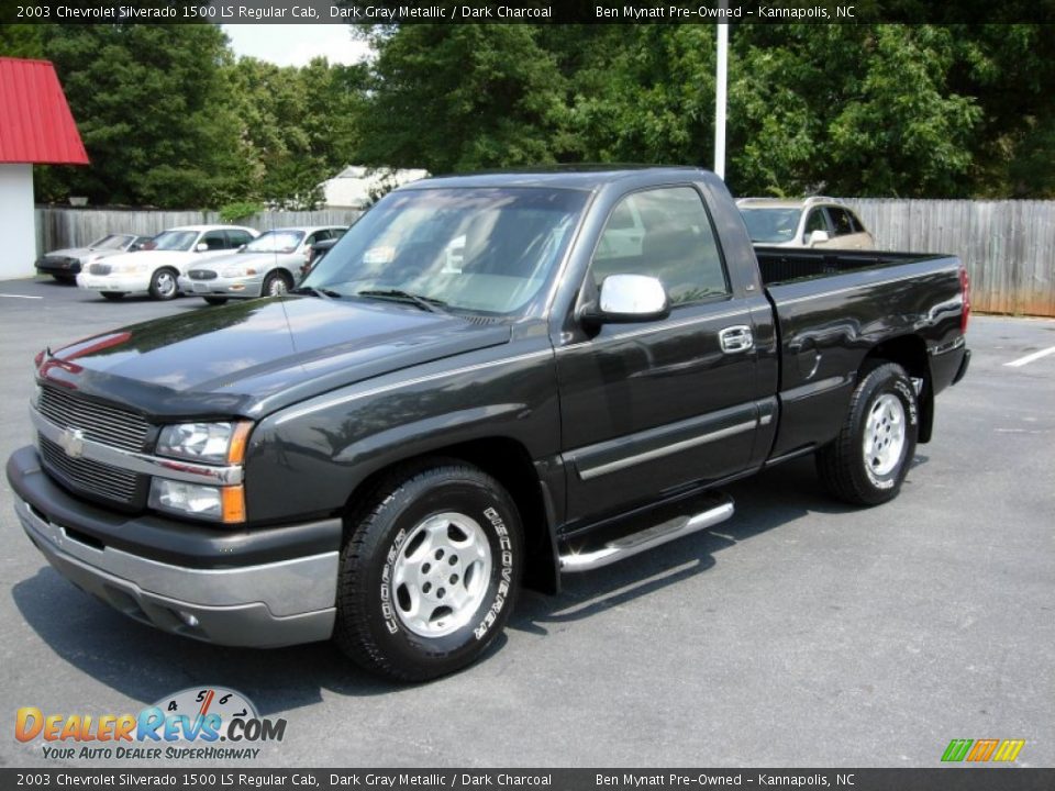 2003 Chevrolet Silverado 1500 LS Regular Cab Dark Gray Metallic / Dark Charcoal Photo #2