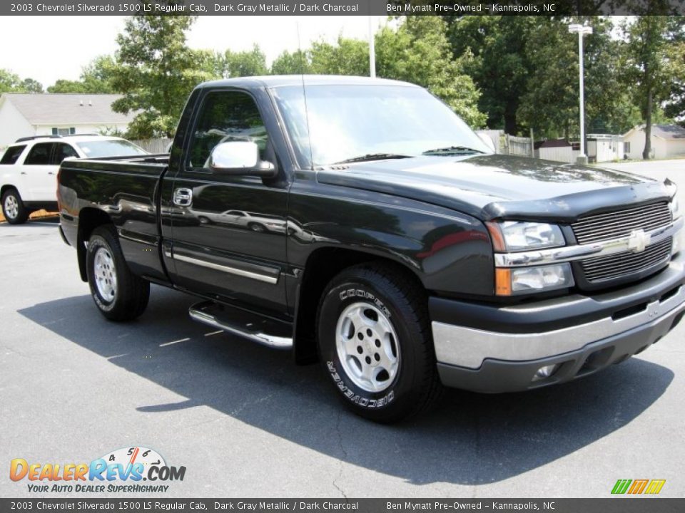 2003 Chevrolet Silverado 1500 LS Regular Cab Dark Gray Metallic / Dark Charcoal Photo #4