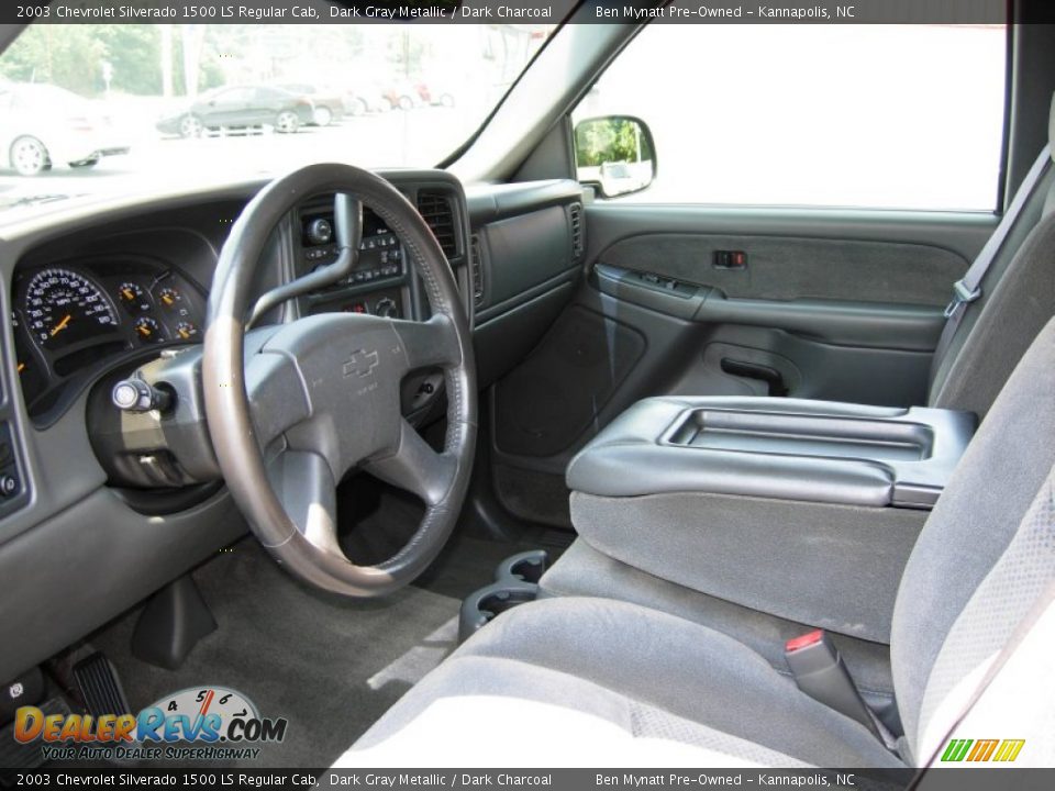 2003 Chevrolet Silverado 1500 LS Regular Cab Dark Gray Metallic / Dark Charcoal Photo #8