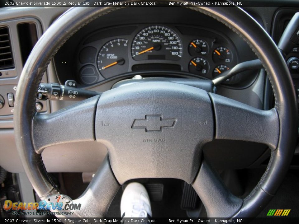 2003 Chevrolet Silverado 1500 LS Regular Cab Dark Gray Metallic / Dark Charcoal Photo #11