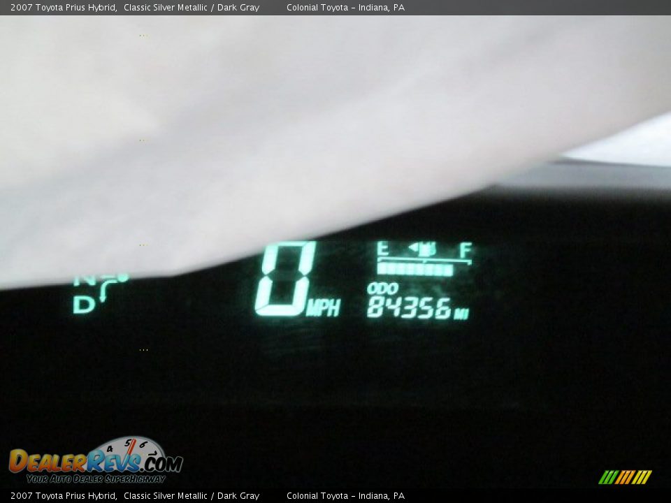 2007 Toyota Prius Hybrid Classic Silver Metallic / Dark Gray Photo #20