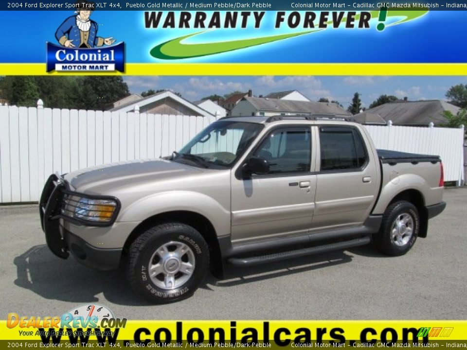 2004 Ford Explorer Sport Trac XLT 4x4 Pueblo Gold Metallic / Medium Pebble/Dark Pebble Photo #1