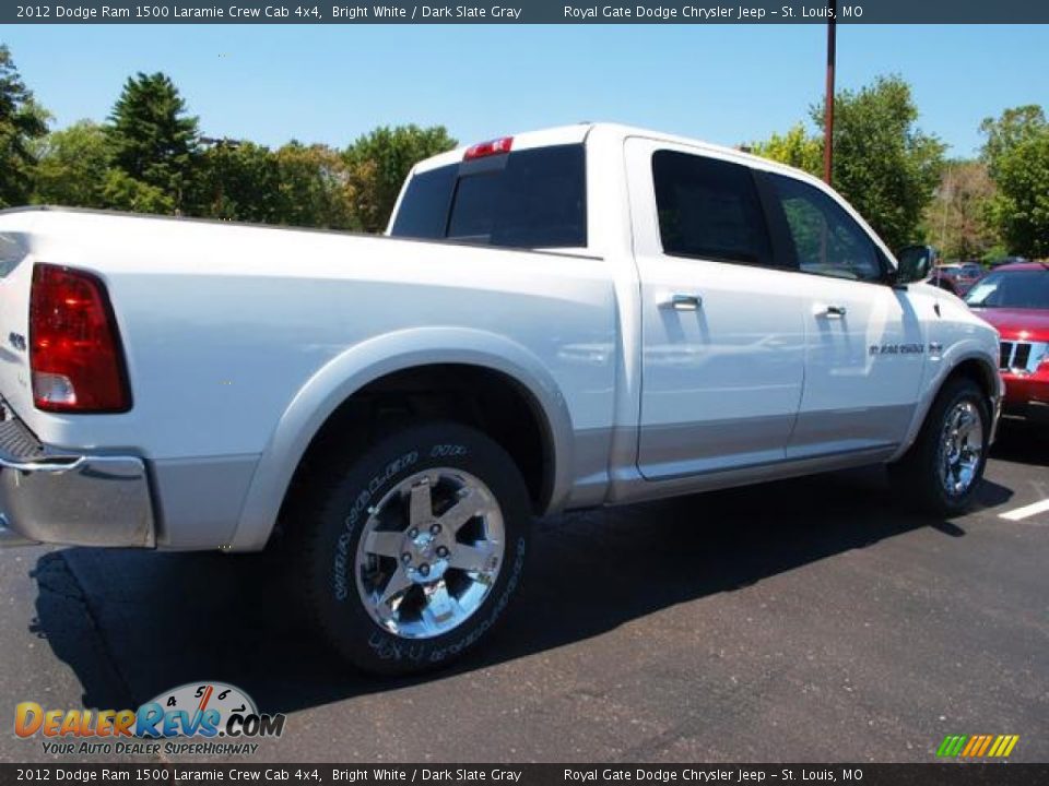 2012 Dodge Ram 1500 Laramie Crew Cab 4x4 Bright White / Dark Slate Gray Photo #3