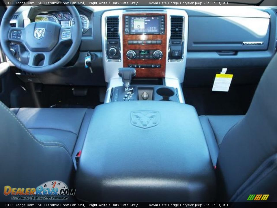 2012 Dodge Ram 1500 Laramie Crew Cab 4x4 Bright White / Dark Slate Gray Photo #5