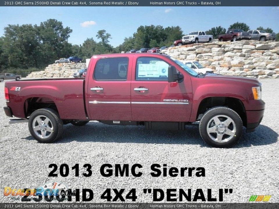 2013 GMC Sierra 2500HD Denali Crew Cab 4x4 Sonoma Red Metallic / Ebony Photo #1
