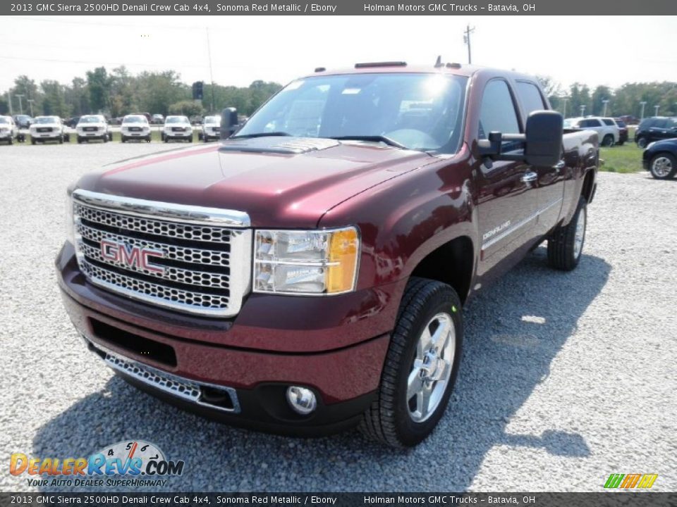 2013 GMC Sierra 2500HD Denali Crew Cab 4x4 Sonoma Red Metallic / Ebony Photo #3
