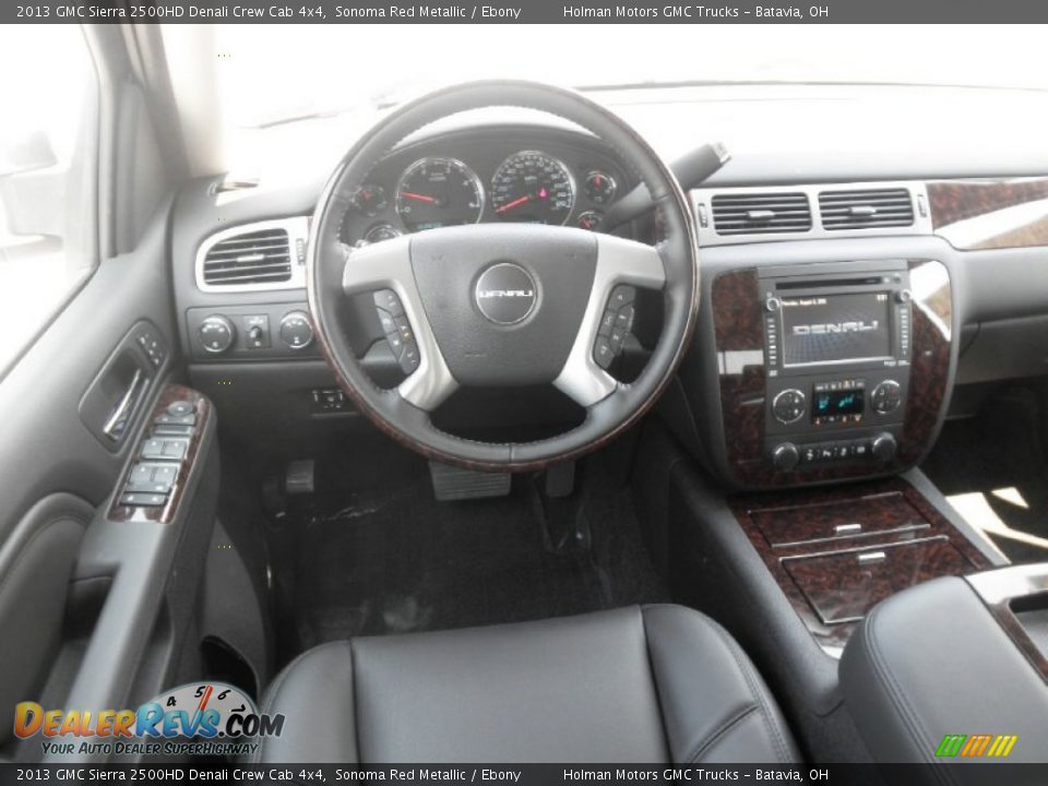 2013 GMC Sierra 2500HD Denali Crew Cab 4x4 Sonoma Red Metallic / Ebony Photo #16