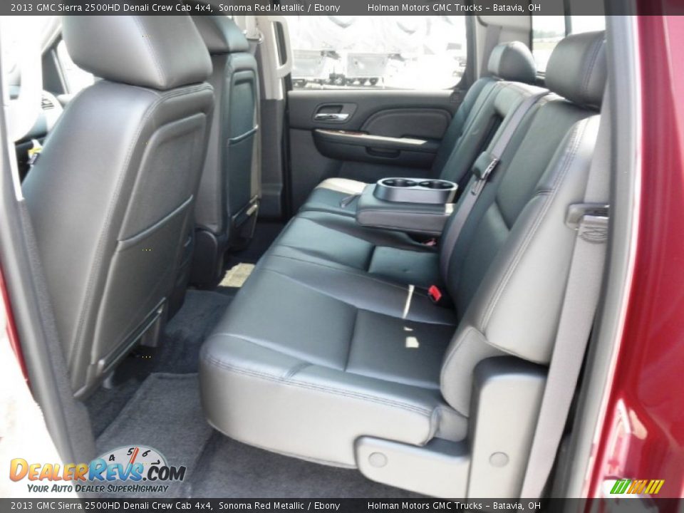 Rear Seat of 2013 GMC Sierra 2500HD Denali Crew Cab 4x4 Photo #18