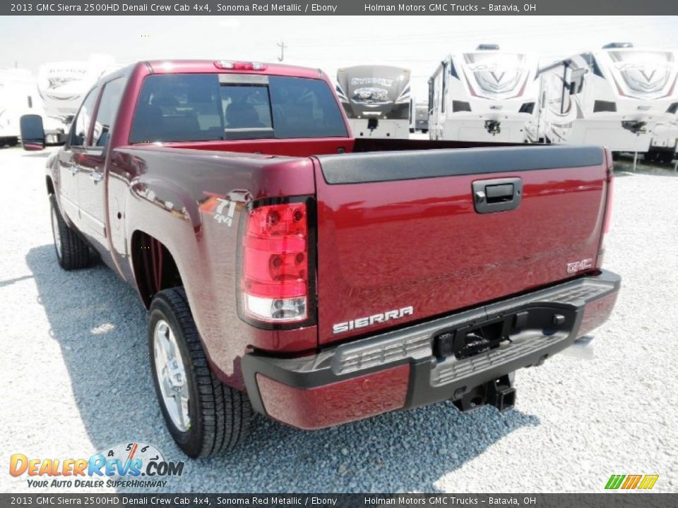 2013 GMC Sierra 2500HD Denali Crew Cab 4x4 Sonoma Red Metallic / Ebony Photo #20