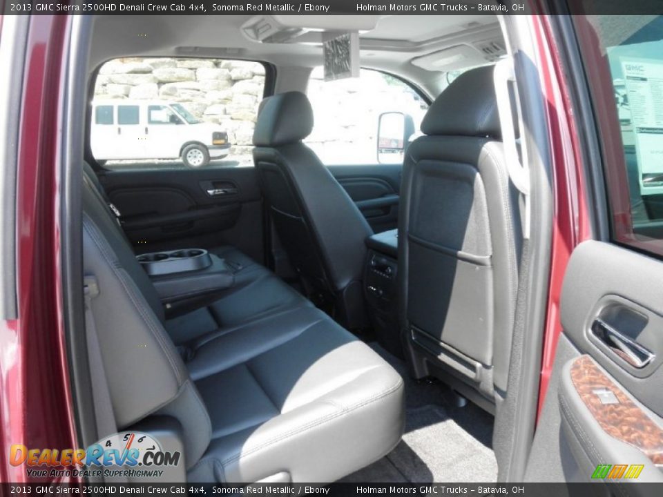 2013 GMC Sierra 2500HD Denali Crew Cab 4x4 Sonoma Red Metallic / Ebony Photo #22