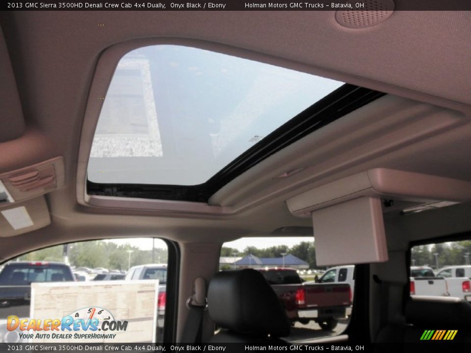 2013 GMC Sierra 3500HD Denali Crew Cab 4x4 Dually Onyx Black / Ebony Photo #15