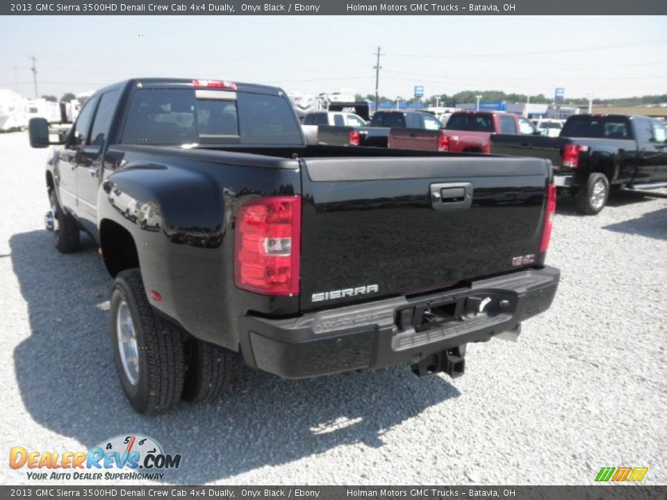 2013 GMC Sierra 3500HD Denali Crew Cab 4x4 Dually Onyx Black / Ebony Photo #21