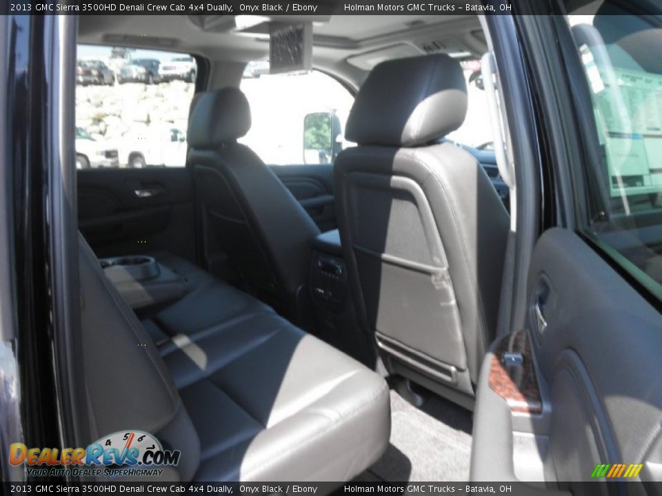 2013 GMC Sierra 3500HD Denali Crew Cab 4x4 Dually Onyx Black / Ebony Photo #23