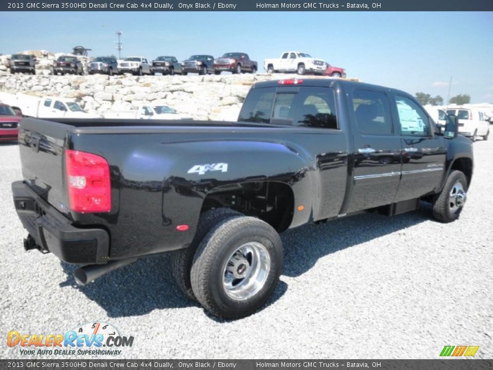 Onyx Black 2013 GMC Sierra 3500HD Denali Crew Cab 4x4 Dually Photo #27